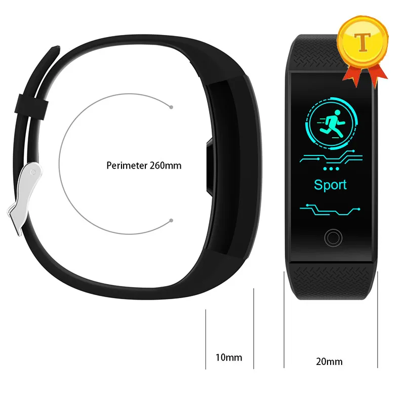 best selling fitness Smart Bracelet Heart Rate Monitor Waterproof Color Screen swim Fitness Tracker Bluetooth Sports wristband |