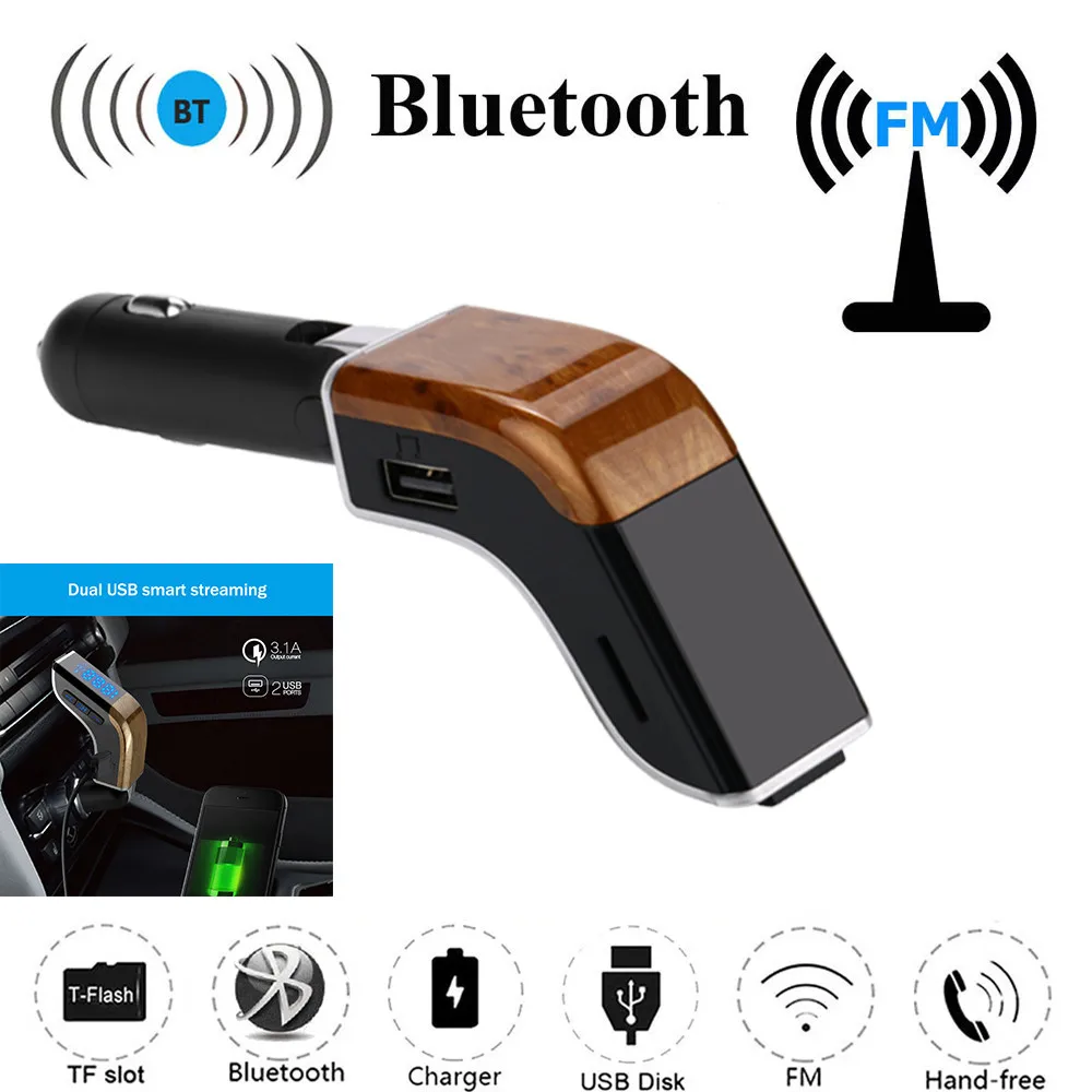 Bluetooth usb-передатчик fm-передатчик Aux двойной USB зарядное устройство Поддержка tf-карты поддержка tf-карты модулятор Fm