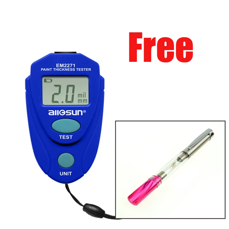 Автомобильный тестер краски толщиномер EM2271/автомобильный индикатор искры