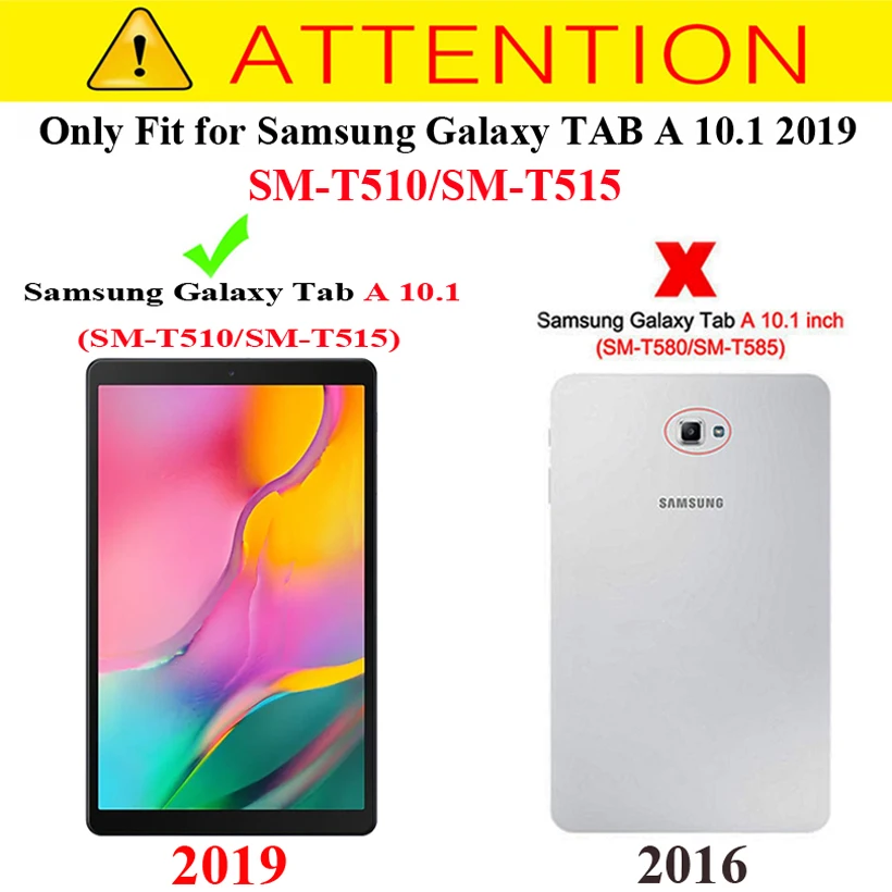 Новый чехол для Samsung Galaxy Tab A 10 1 T510 T515 SM-T510 SM-T515 2019 &quotоткидной защитный | Компьютеры