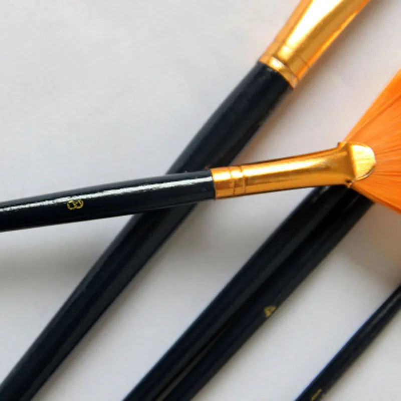 5 шт./компл. многофункциональная Смешанная головка Акварельная кисть для гуаши