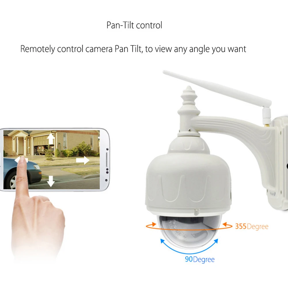VStarcam Беспроводная купольная ip-камера PTZ наружная 720P HD 4X Zoom CCTV охранная видео