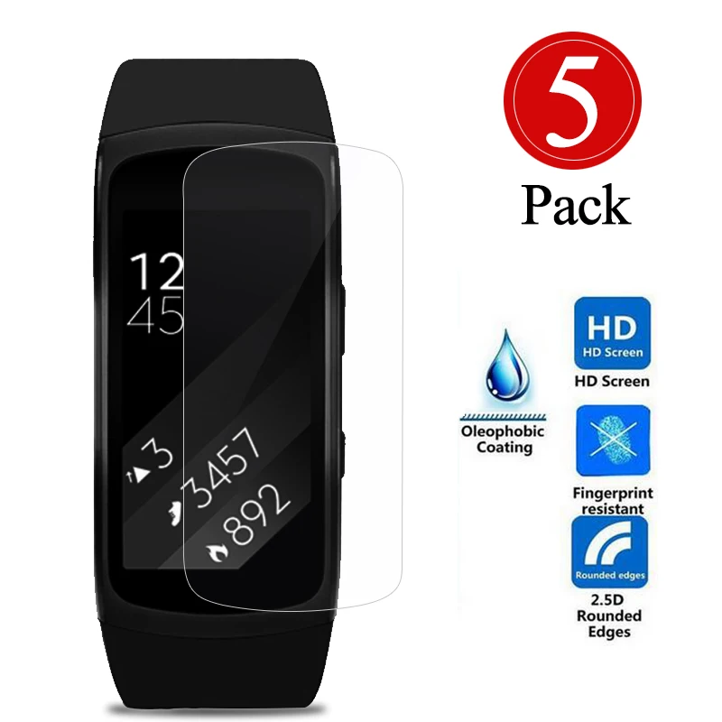 5 шт. Защитная пленка для экрана Samsung Gear Fit 2 SM R360 AU8X12 HD интеллектуальные ЖК