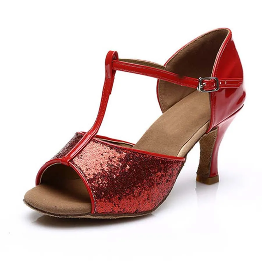 Женские бальные туфли tango на каблуке 7 см 3 цвета|heel sleeve|heel ironshoes vogue |