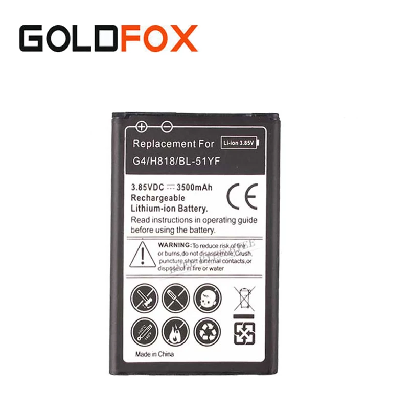 G4 сотовый телефон 3500 мАч запасная батарея BL 51YF для LG H818 H818N VS999 F500 F500S F500K F500L H815