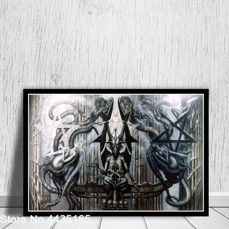 Hr Giger Li II постер Alien Dark Evil абстрактные постеры и принты Картина на холсте Настенная