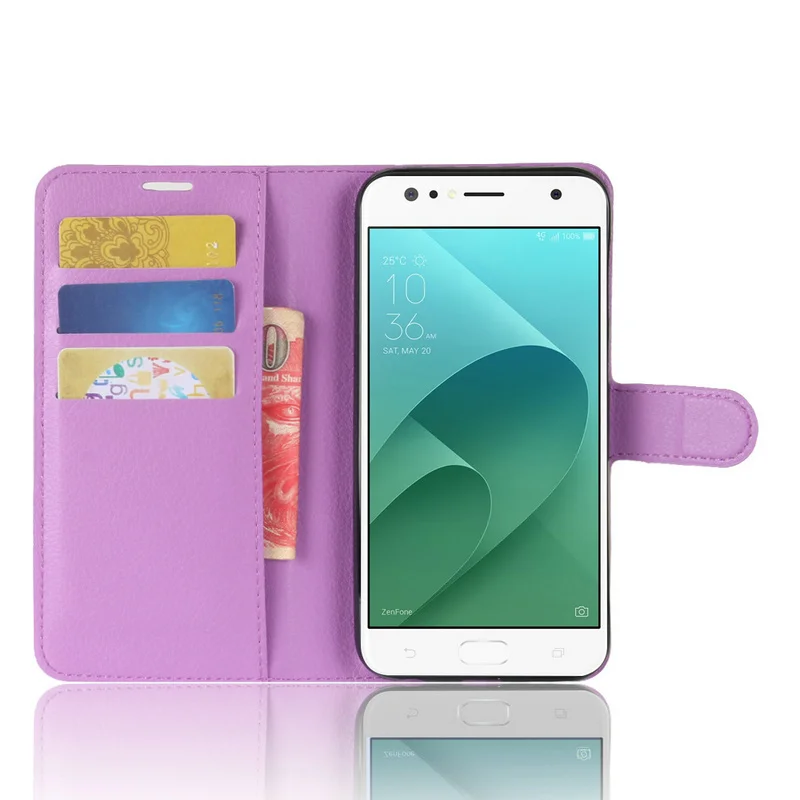WIERSS Luxury Flip Leather Case for Asus Zenfone 4 Selfie ZD553KL X00L X00LD 5.5&quot Wallet phone Cover case shell with Stand | Мобильные