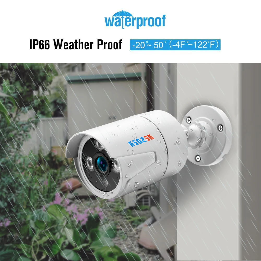Besder HD 1080P Проводная ip-камера 2.0MP Камера Безопасности ИК ночного видения металлическая Водонепроницаемая наружная домашняя камера безопасности RTSP XMEye