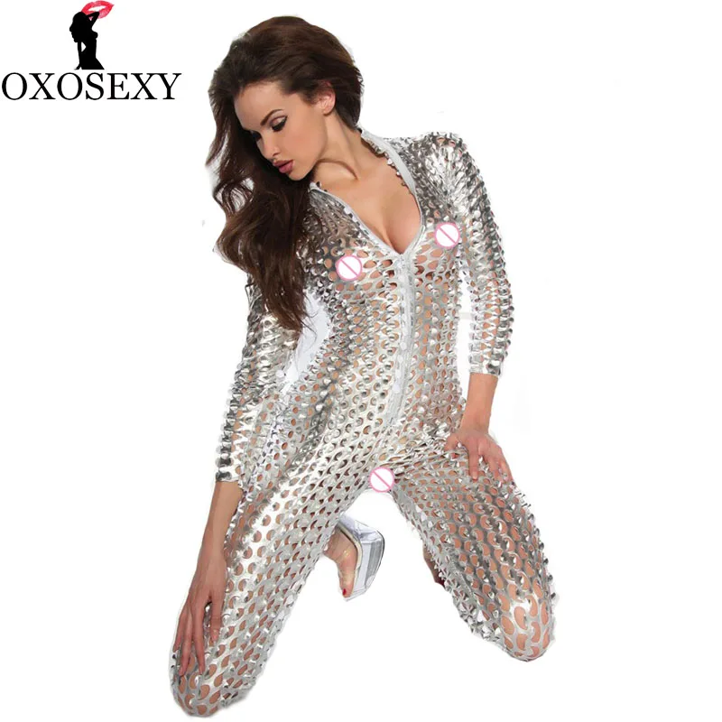 OXOSEXY 5 цветов ажурное кожаное нижнее белье эротическое боди для танца прозрачное