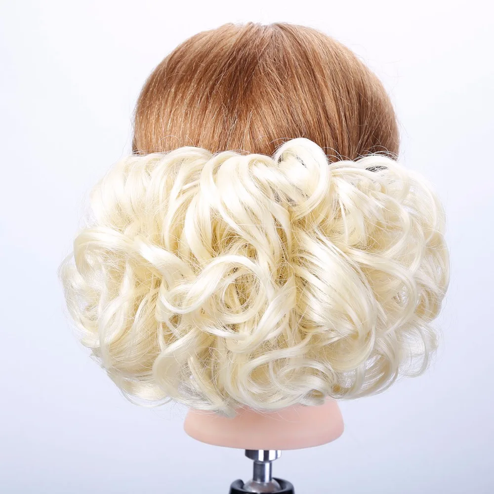 AOSI синтетический шиньон с зажимом для наращивания волос черный коричневый блонд