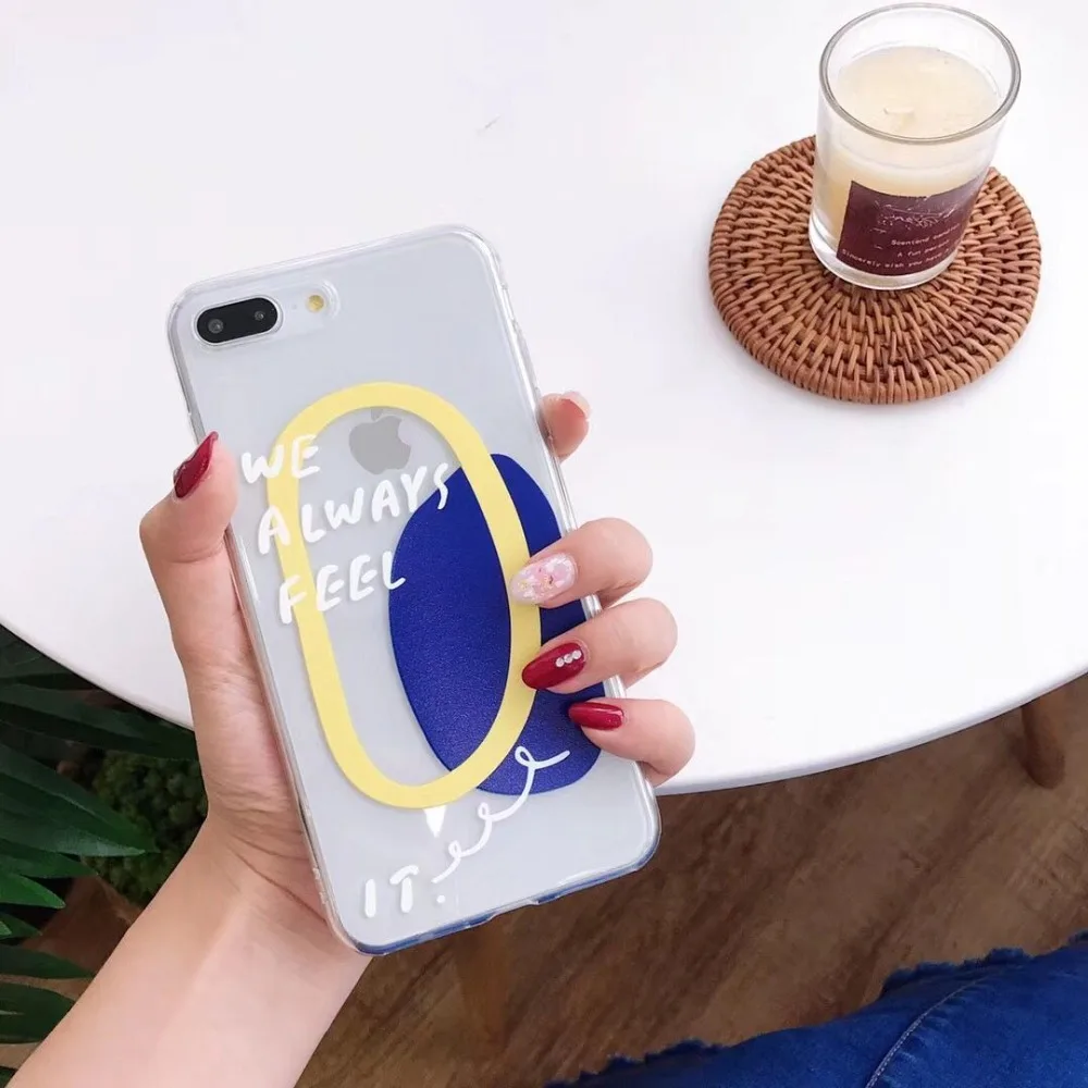 Hazy beauty для iPhone X 6 S 7 8 Plus чехол прозрачный узорчатый мягкий силиконовый из ТПУ