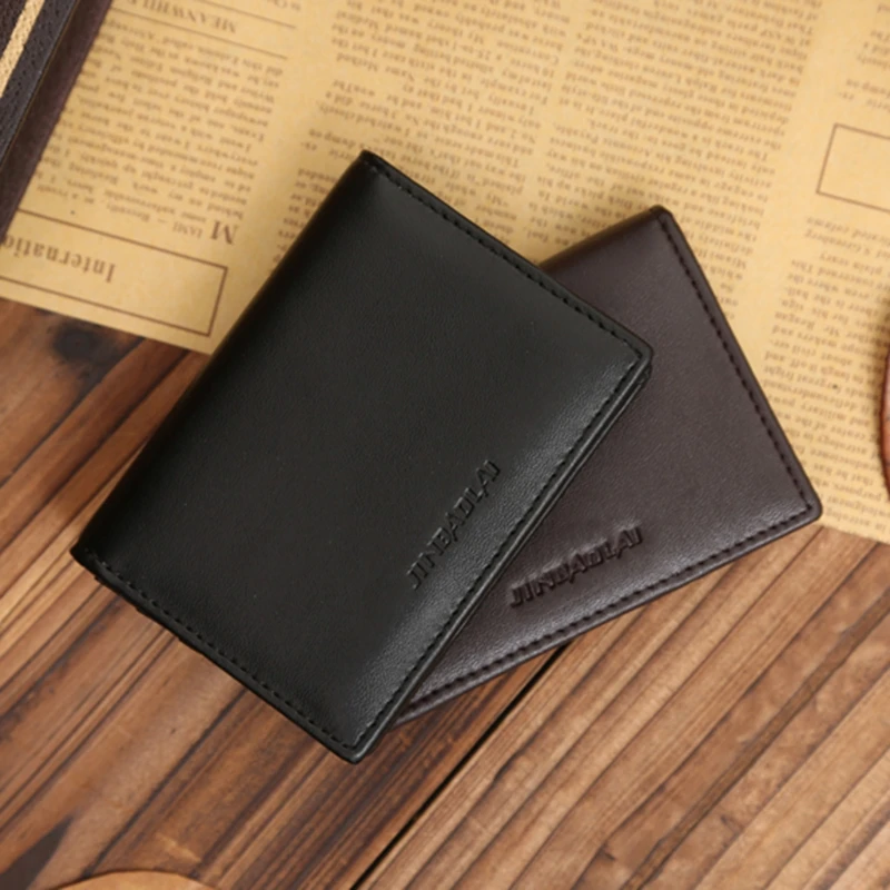 THINKTHENDO Credi кошелек для Карт RFID мужской маленький двойной из искусственной кожи
