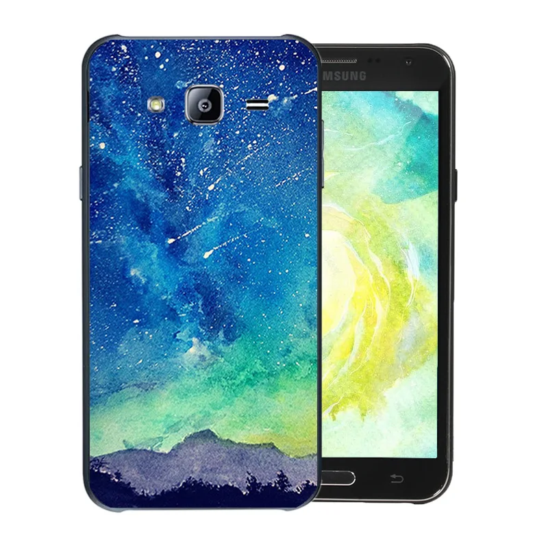 Phone Case For Samsung Galaxy J7 2015 J700H J700F J700 SM-J700F Soft Silicone Coque Clear Protect Shell Starry Sky Pattern Funda |