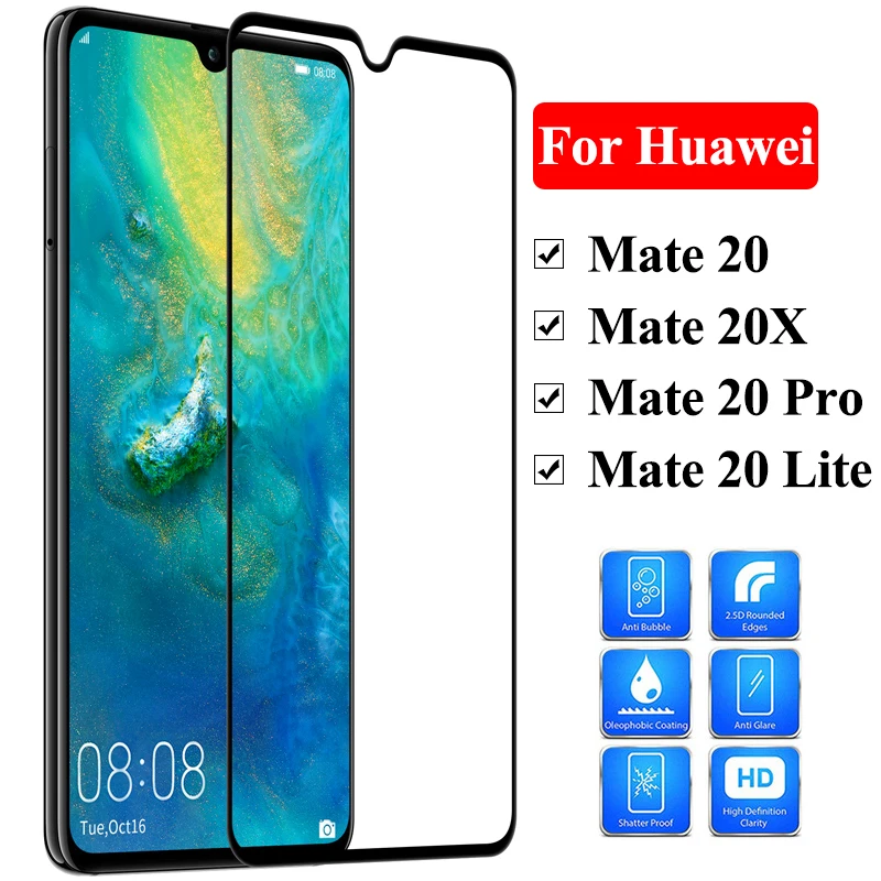 Защитное стекло для экрана mate 20 Lite Pro Защитная пленка huawei 20X защитная из