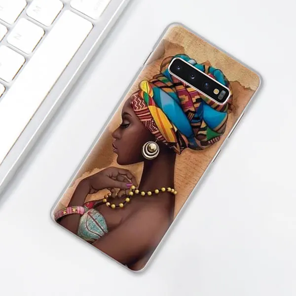 H07 Красивый афро-Девичий чехол для телефона для samsung Galaxy S10e S10 Plus S7 S8 S9 Plus Note 8 9 10 Plus Note 10 S10 5G жесткий чехол - Цвет: H07