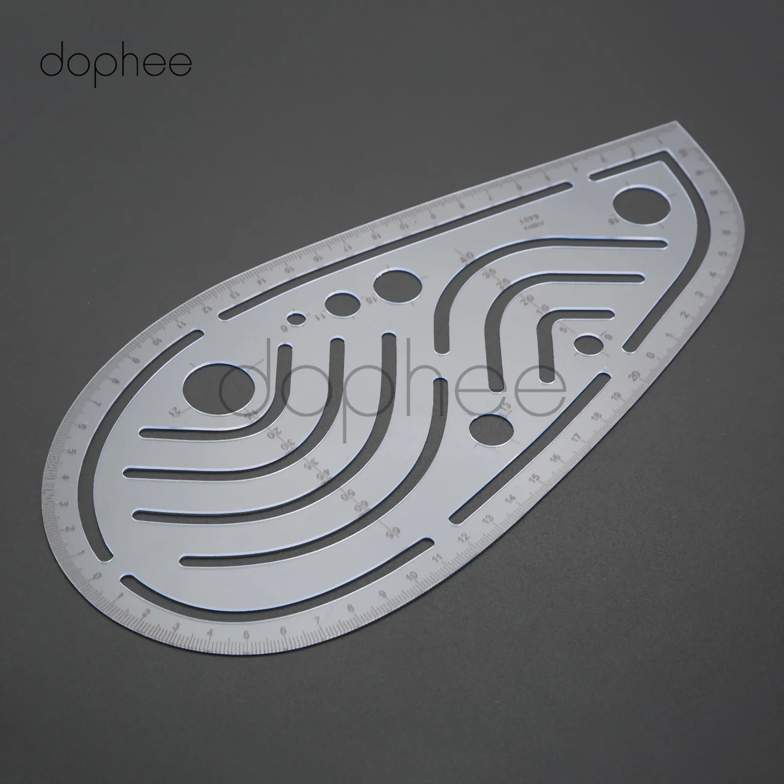 Dophee 1 шт., многостильная швейная Лоскутная линейка, французская кривая Метрическая линейка, измерительная линейка для самостоятельного шитья одежды - Цвет: style 06