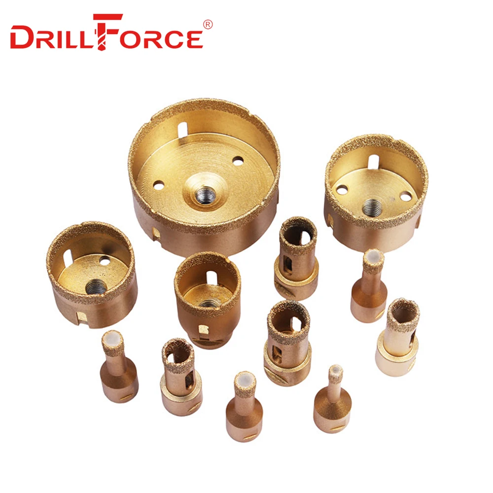 Drillforce 1 шт. M14 резьба сухой вакуумный паяный Алмазный сверлильный сердечник