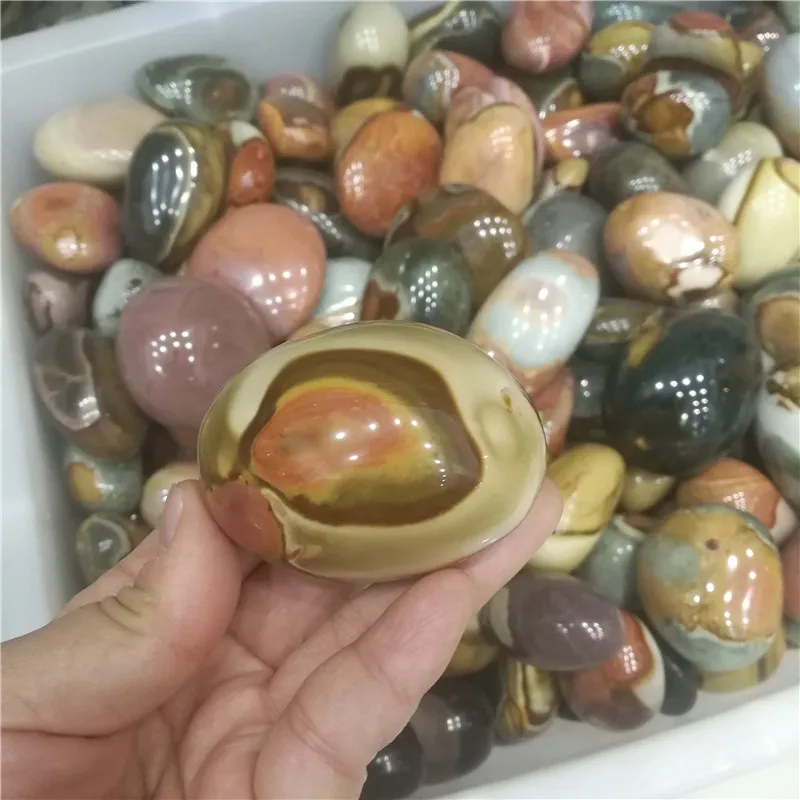 1 шт. натуральный Красочный Морской камень ладони драгоценный Нерегулярные