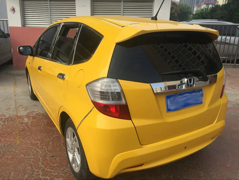 Спойлер для Honda Jazz Fit высококачественный спойлер из АБС-материала заднего крыла
