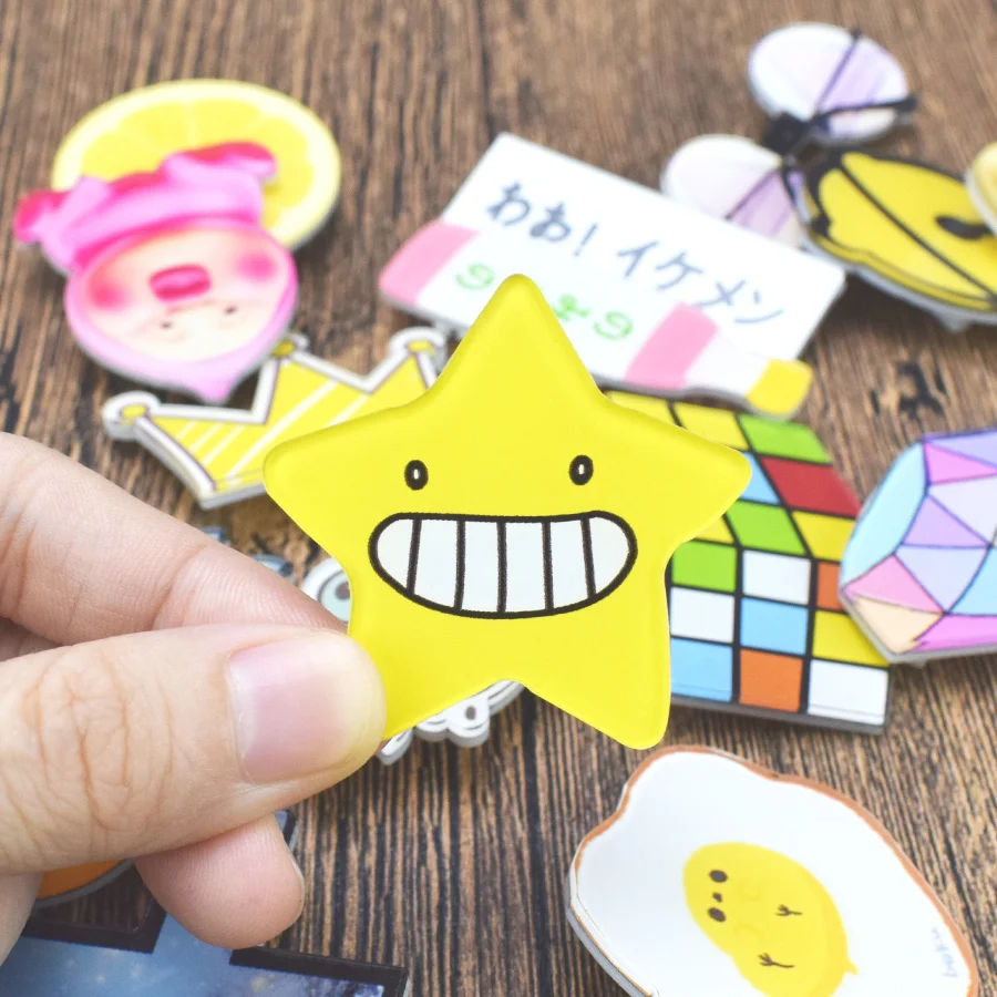 1 шт. Мультяшные значки на булавке каваи значок акриловая булавка На брошь для