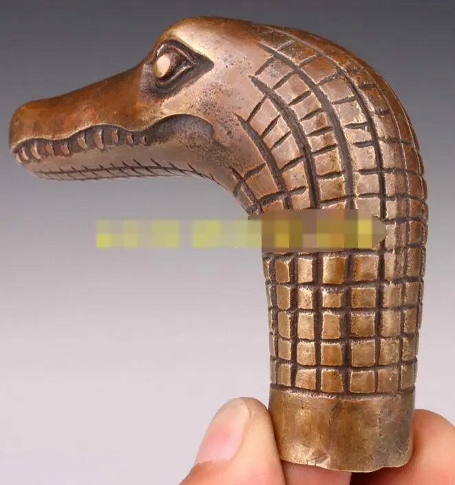 Превосходный Бронзовый Змеиный тростник сборная трость статуя украшение | Дом и