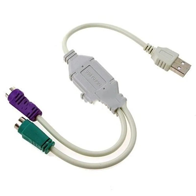 USB для PS2 Кабель-адаптер с круглой головкой мышь клавиатура Интерфейс конвертер
