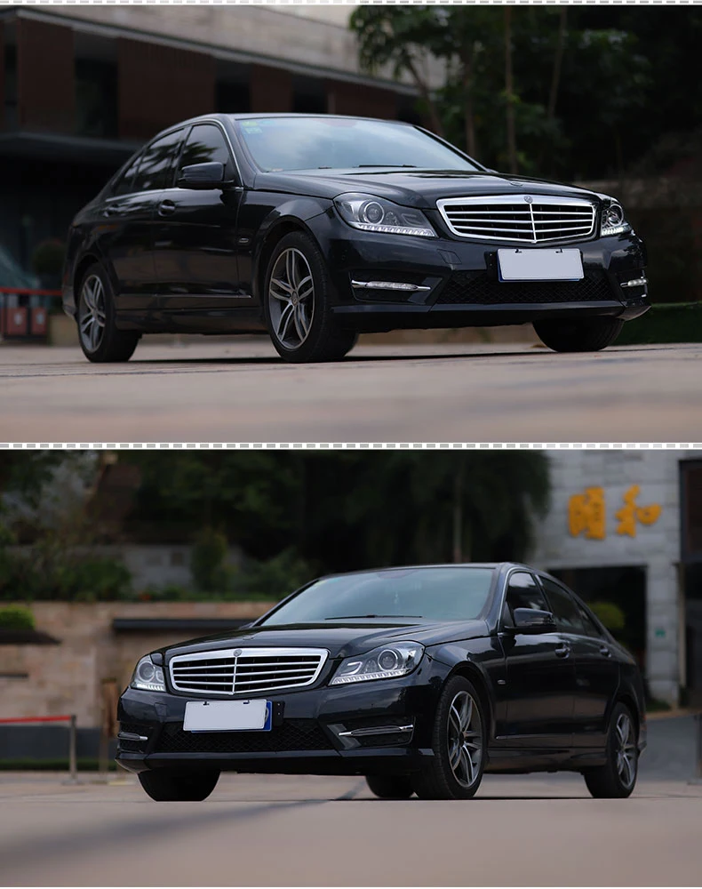 Набор для автостайлинга для Benz W204 g260 фары 2011-2013 C180 C200 C260 светодиодные фары DRL Объектив ксеноновые автомобильные аксессуары