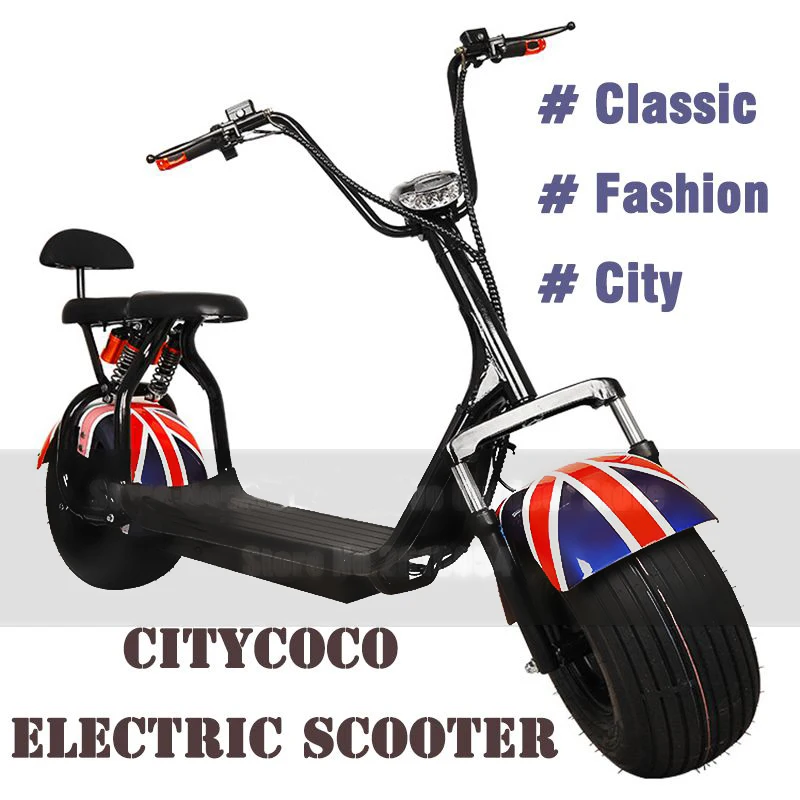 Мотоциклы Citycoco электрический скутер велосипед толстой шины двигатель 1000 Вт