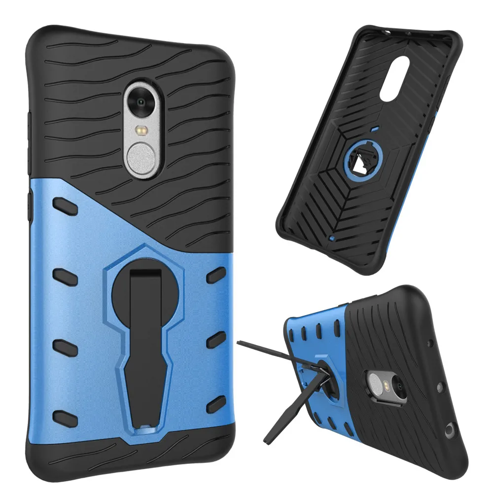 Case for Xiaomi Redmi 4X 4A Note4 Note5A Cover Shockproof Silicon PC Hard back Anti-knock Phone cover Kickstand Stand case |