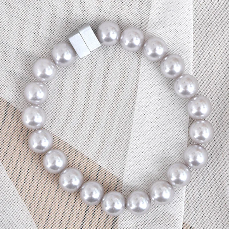 silver grey Свободная стяжка для штор, задняя Пряжка, магнитная установка, персональная дикая ABS драгоценность, ремни, зажим, занавес, ремень, аксессуары - Цвет: silver grey