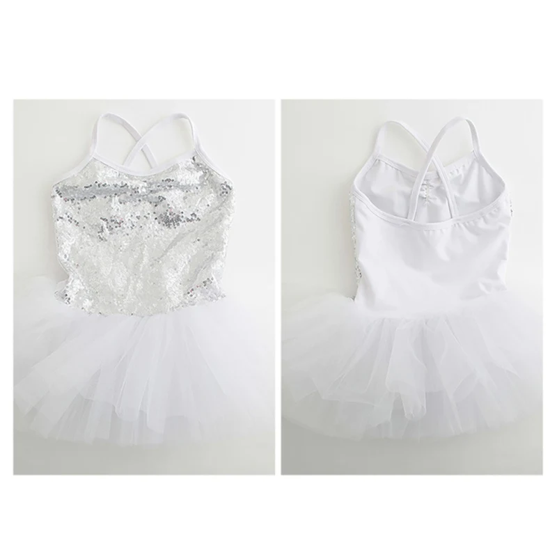 

Girls Kids Dancing Suits Sling Bright Diamond Dress Dancewear Kids Ballet Dress Children Dance Clothing Gymnastics Dance