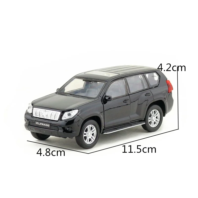 WELLY 1/36 детские игрушки Toyota Land Cruiser Prado Металлическая Автомобильная игрушка для
