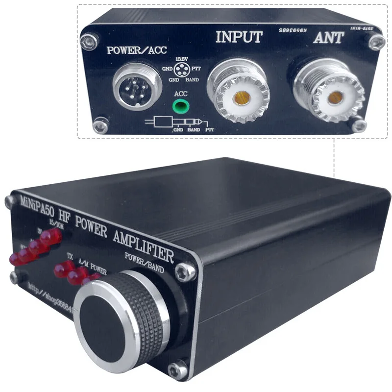 MiNiPA50 45W усилитель мощности HF для YASEU FT 817 ICOM IC 703 Elecraft KX3 QRP Частотный диапазон: 80m 40m 30