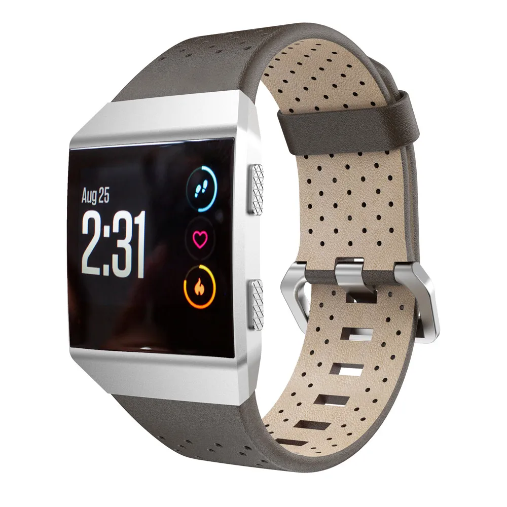 Для Fitbit Ionic перфорированная кожа аксессуар Браслет быстросъемный ремешок для