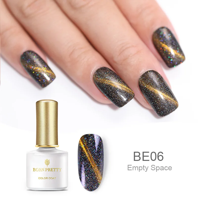 BP-BE06 Born pretty, голографическая Гель-лак для ногтей с эффектом «кошачий глаз» 6 мл Магнитная Хамелеон Ультрафиолетовый гель лак био-Гели Soak Off Гель-лак для нейл-арта - Цвет: BP-BE06