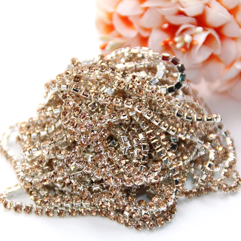 Новинка 5 ярдов/упаковка высокое качество Серебряное основание стеклянные