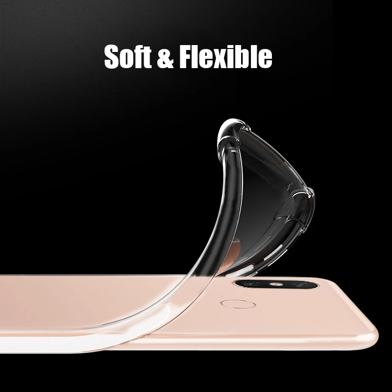 Air Cushion Shockproof Soft TPU Case Xiaomi Redmi Note 7 Pro Crystal Clear Airbags Anti-knock Back Cover Note7 |
