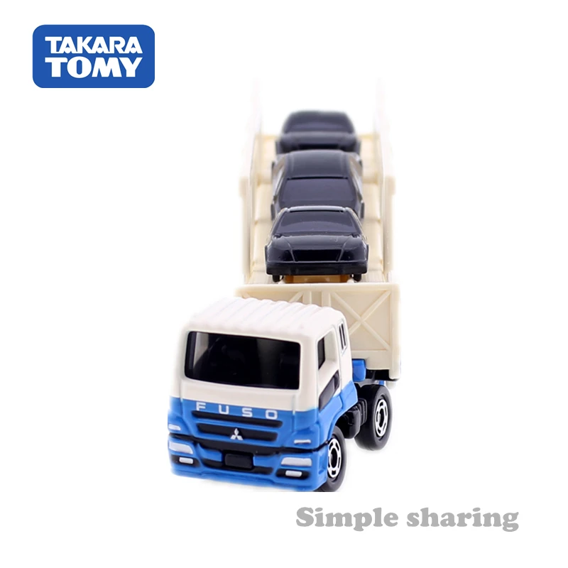 Томика длинного типа NO. 131 MITSUBISHI FUSO супер большой транспортер грузовик Такара TOMY литой металлический автомобиль в игрушечной модели транспортного средства