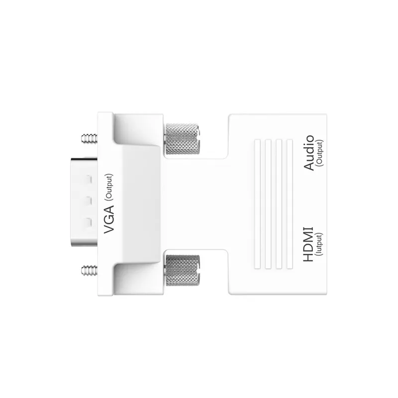 Robotsky HDMI Женский VGA Мужской адаптер цифро-аналоговый 1080P аудио-видео конвертер кабель для ПК ноутбук ТВ коробка проектор
