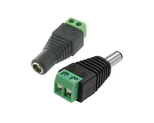 10 пар штекерных разъемов 2,1x5,5 мм 12 В постоянного тока, разъем адаптера питания для CCTV