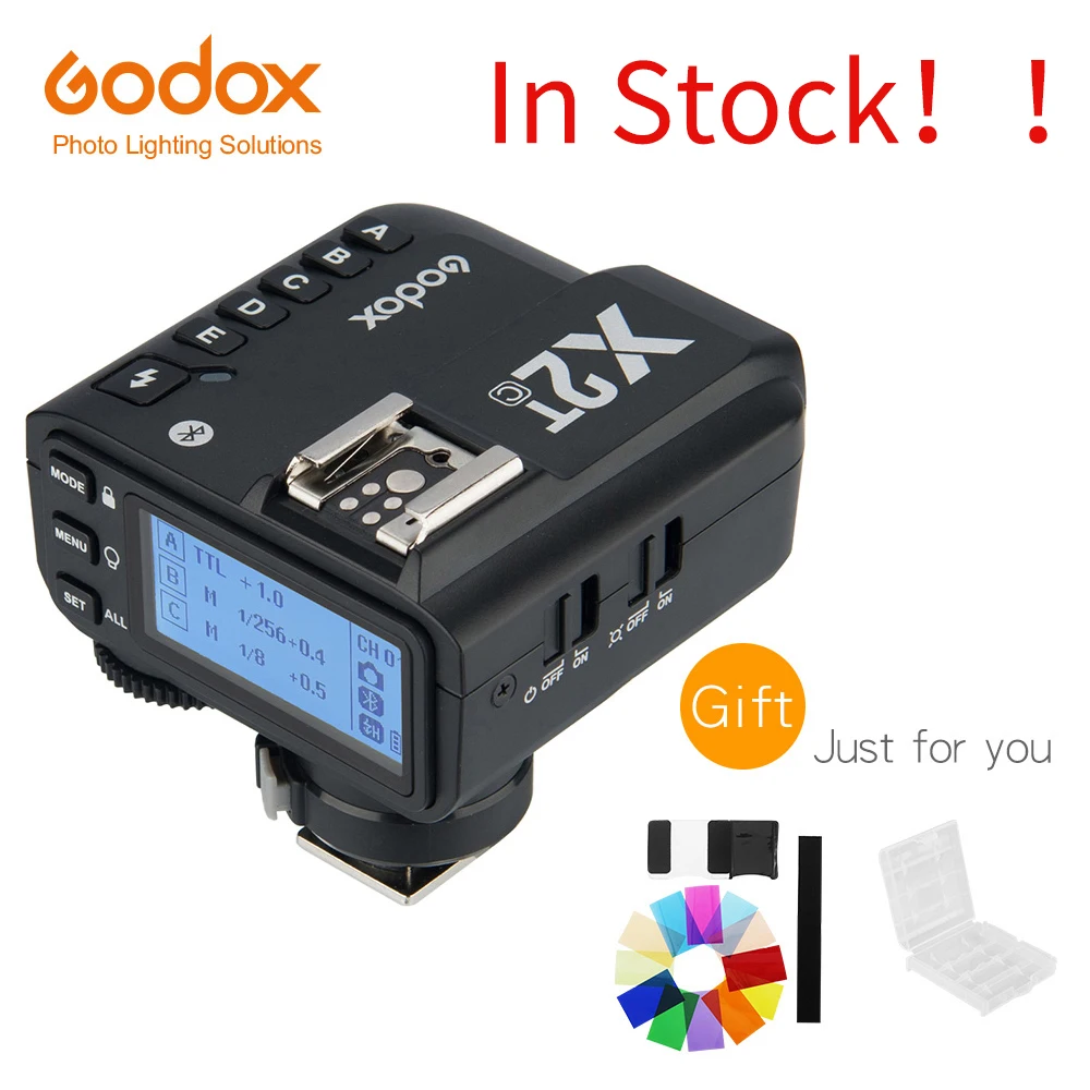 В наличии Godox X2T S C N F TTL 1/8000s HSS беспроводной триггерный передатчик вспышки для