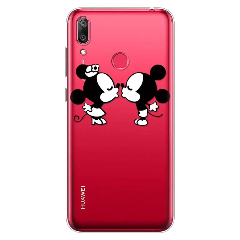 minimiqi Милая мультяшная пара для huawei Y7, Силиконовый ТПУ чехол, мягкий чехол для телефона, чехол для huawei Y7 Y 7 Y7Pro Y7 Pro чехол - Color: minimiqi