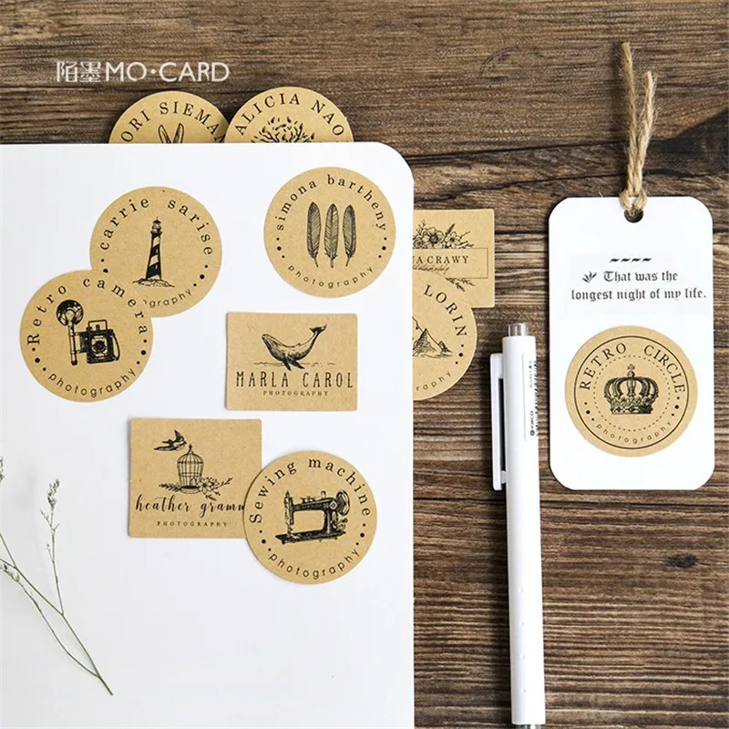 46 шт./упак. DIY блокнот для девочек наклейки скрапбукинга ретро руководство