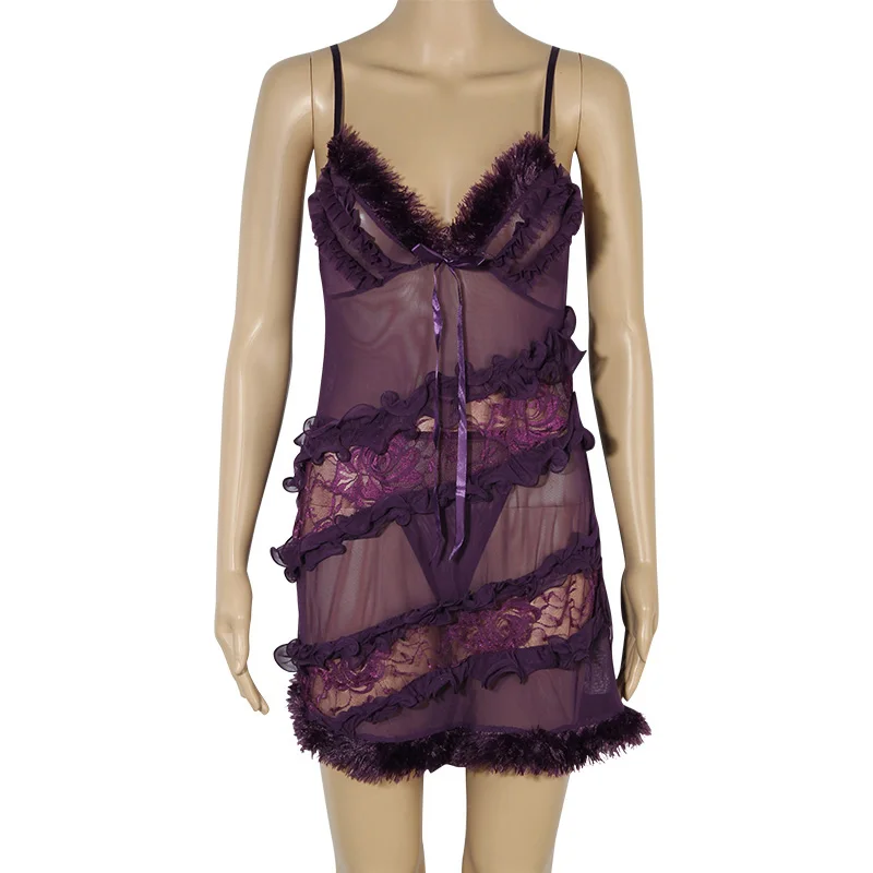 Hot Selling Soft Lace Babydoll Set 6 Colors Babydolls Underwear Lingerie Sexy Sleepwear Erotic for Lady Girls | Тематическая одежда