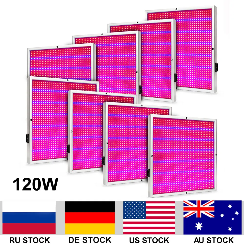 8pcs/lot 120W LED Grow Light Red Blue Led Indoor Grow Box For Garden Tent Plants House Flower Seeds Growth