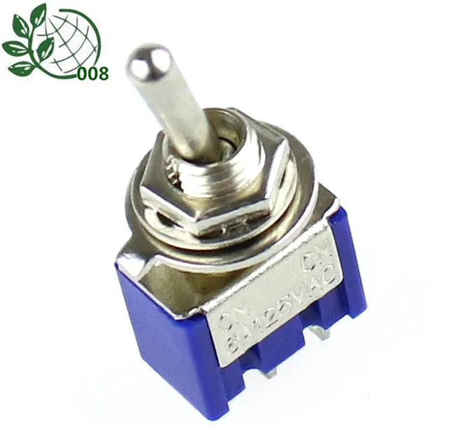 5 шт. MTS-102 AC ON-ON SPDT 2 позиционный запирающий переключатель 6A 125V S Акция