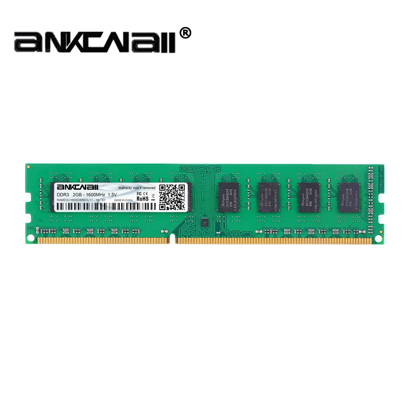 Память DIMM для настольного ПК DDR3 2 ГБ/4 ГБ/8 ГБ ОЗУ 1600 МГц PC3 12800U 240 контактов системы
