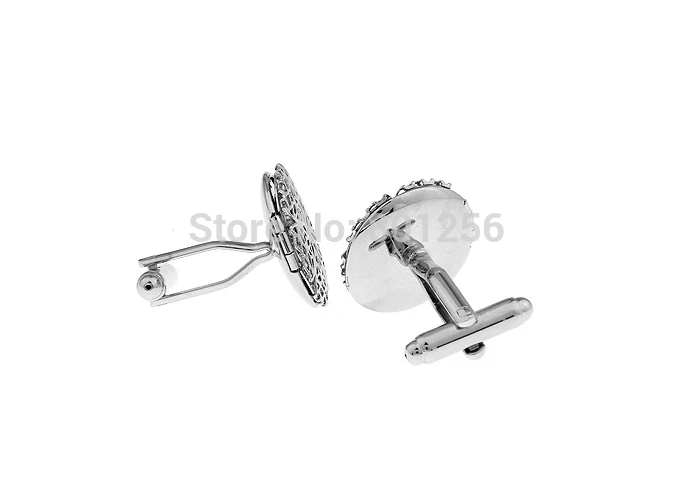 Запонки для фотографий iGame серебристый цвет полый дизайн фоторамки латунный