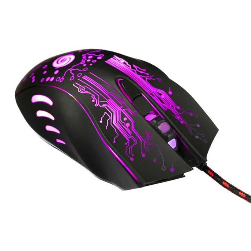 CARPRIE игровая мышь 6 кнопок 5500 DPI светодиодный оптический USB проводная