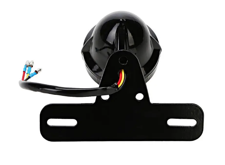 Motorcycle LED Retro Red Rear Tail Brake Stop Light Lamp With License Plate Mount for Harley Honda Suzuki Chopper Bobber KTM |